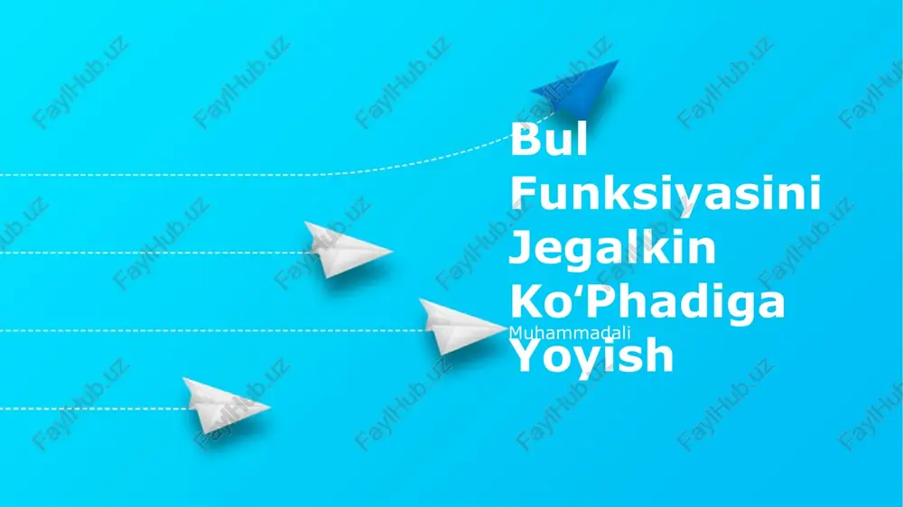 findentry funksiyasi — PPTX