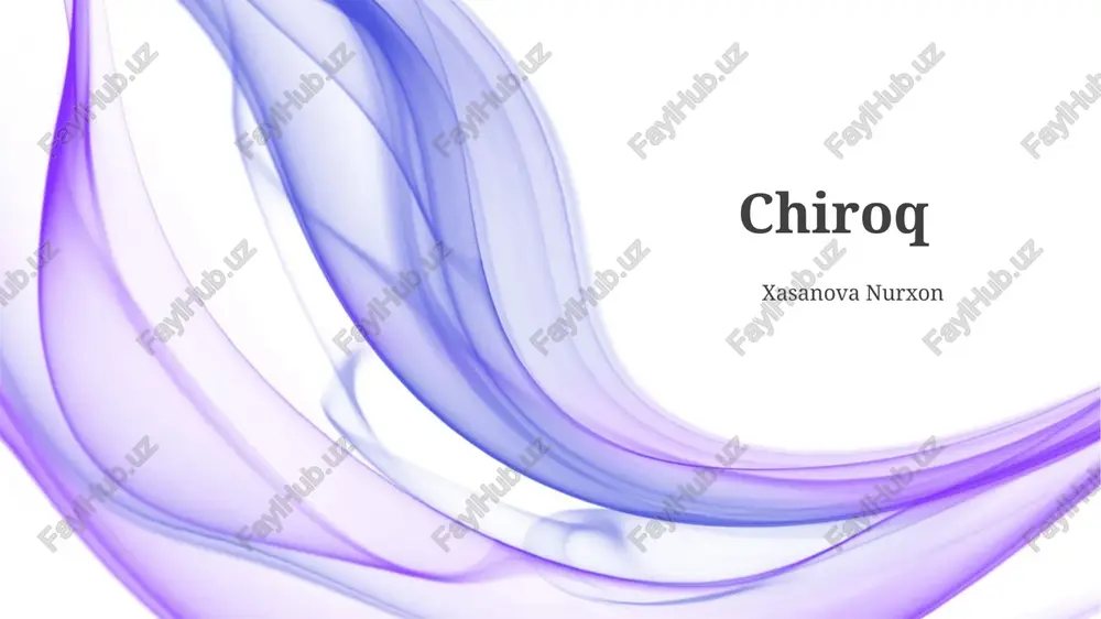chiroq — PPTX