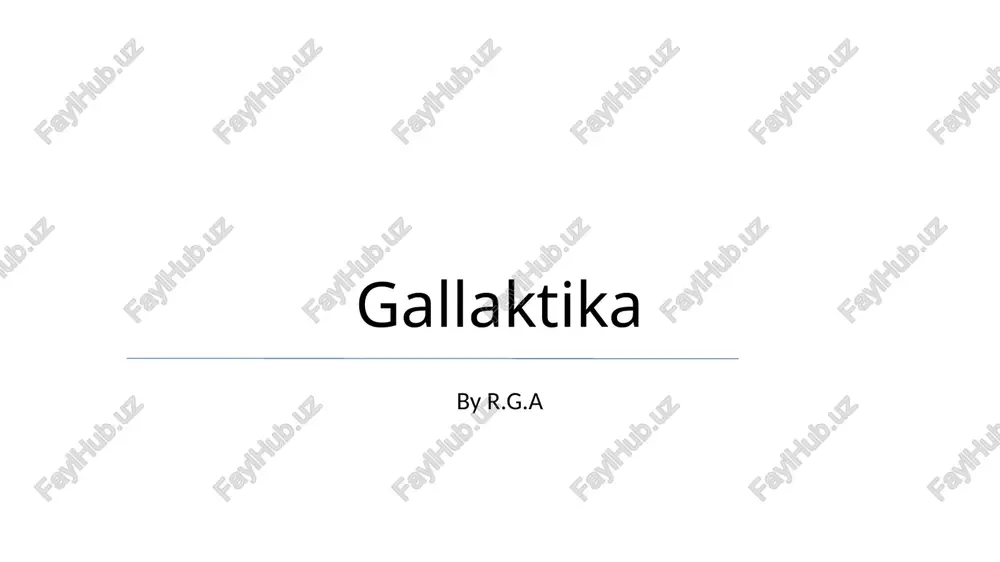 gallaktika — PPTX