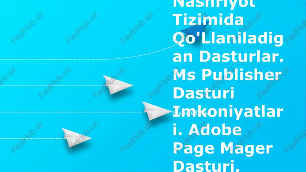 ms publisher dasturi — PPTX