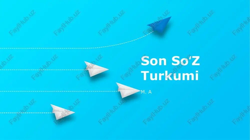 son soʻz turkumi — PPTX