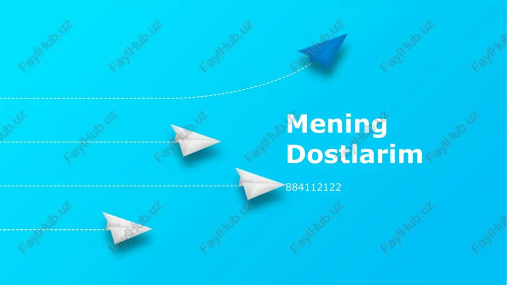 mening dostlarim — PPTX