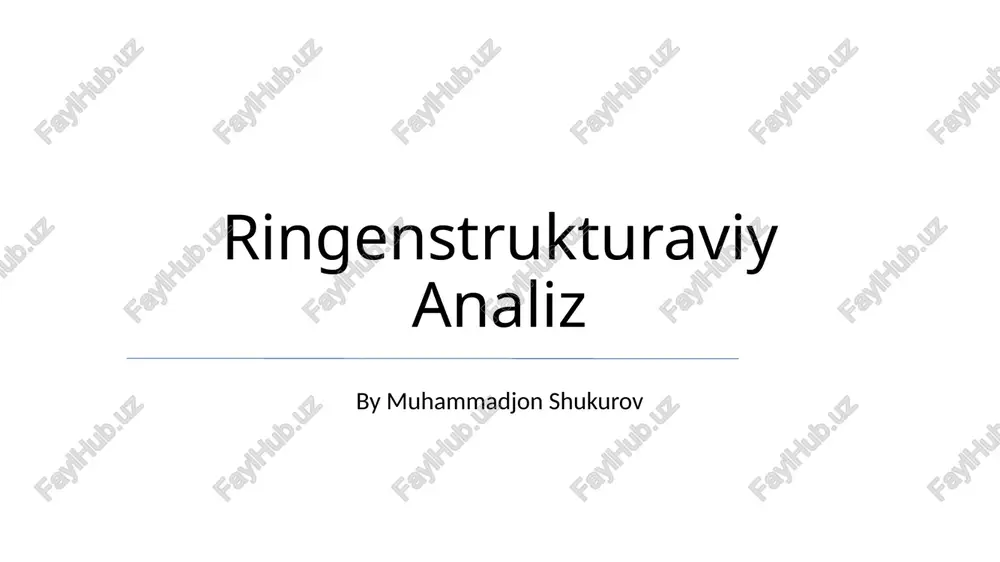 ringenstrukturaviy analiz — PPTX