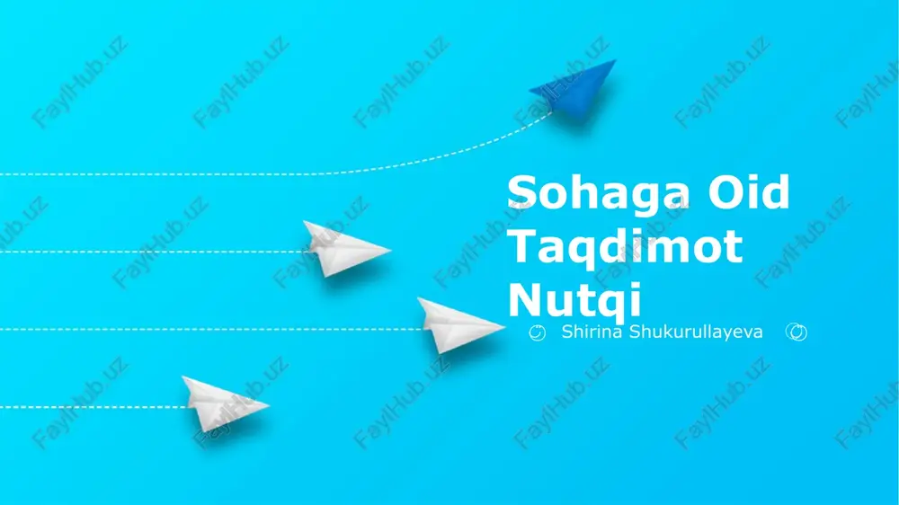 sohaga oid taqdimot nutqi — PPTX