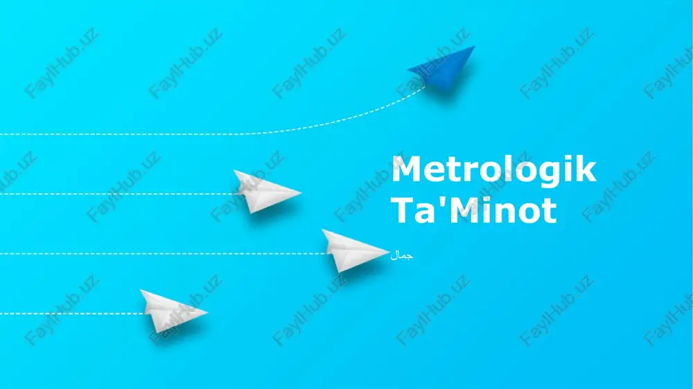 metrologik ta'minot — PPTX