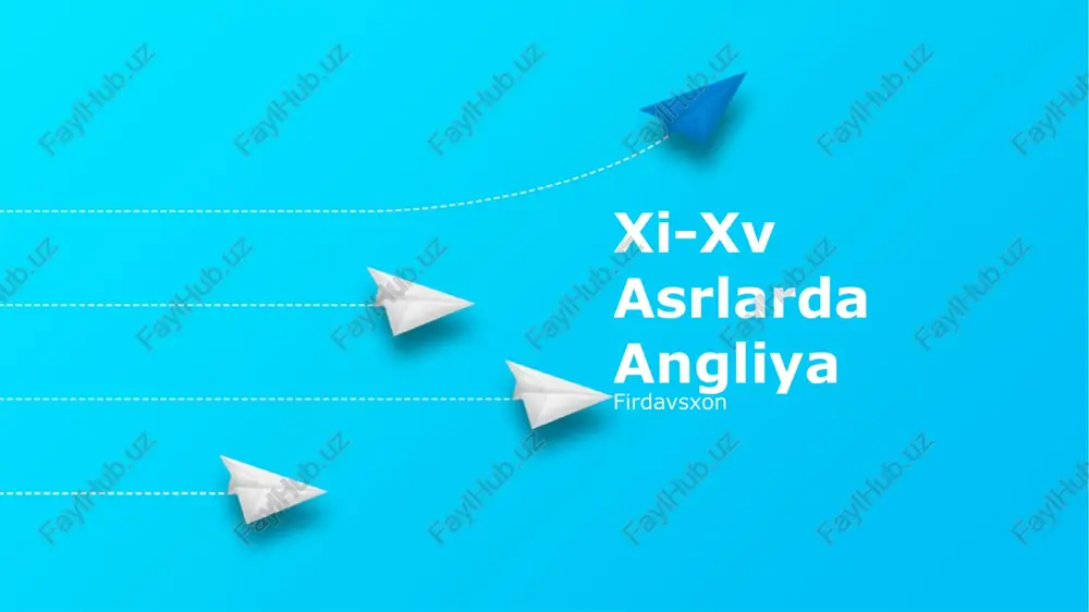 xi-xv asrlarda angliya — PPTX