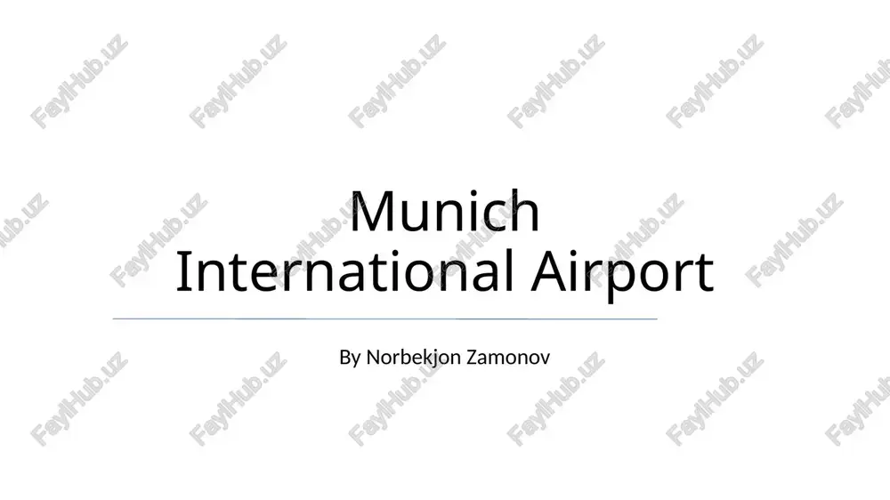 munich international airport — PPTX