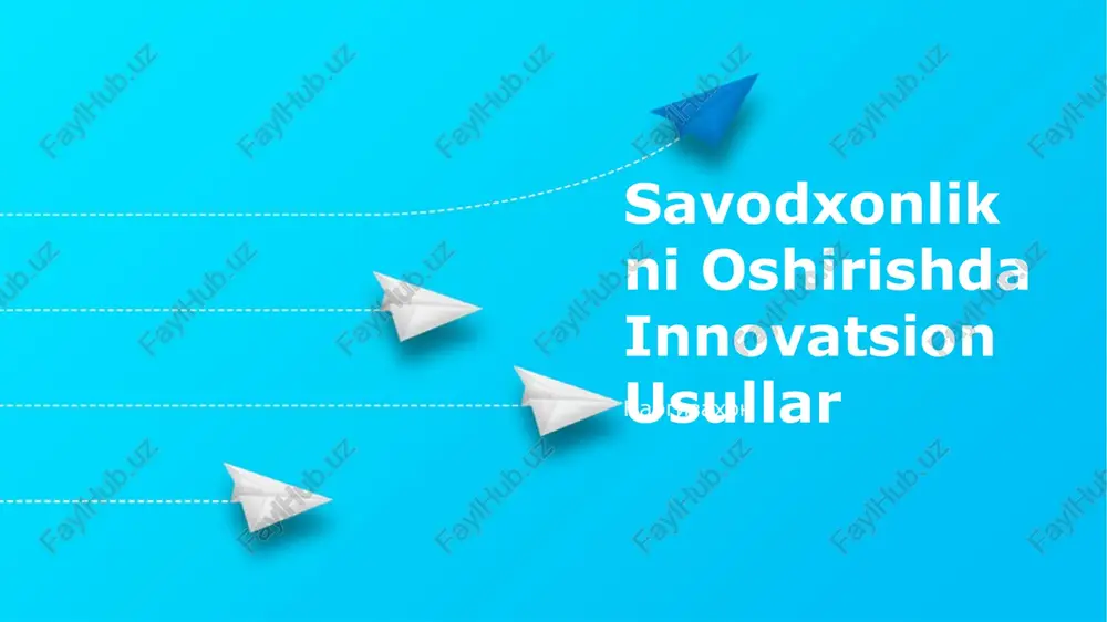 innovatsion texnologiyalar — PPTX