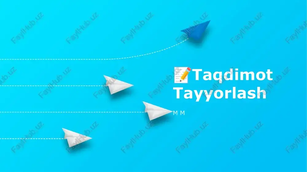 taqdimot tayyorlash — PPTX