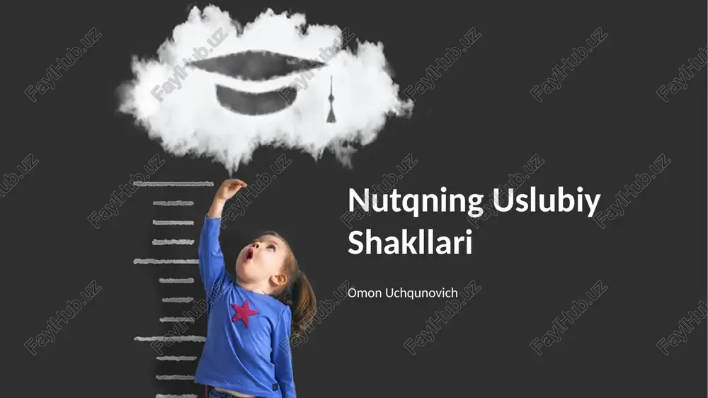 nutqning uslubiy shakllari — PPTX