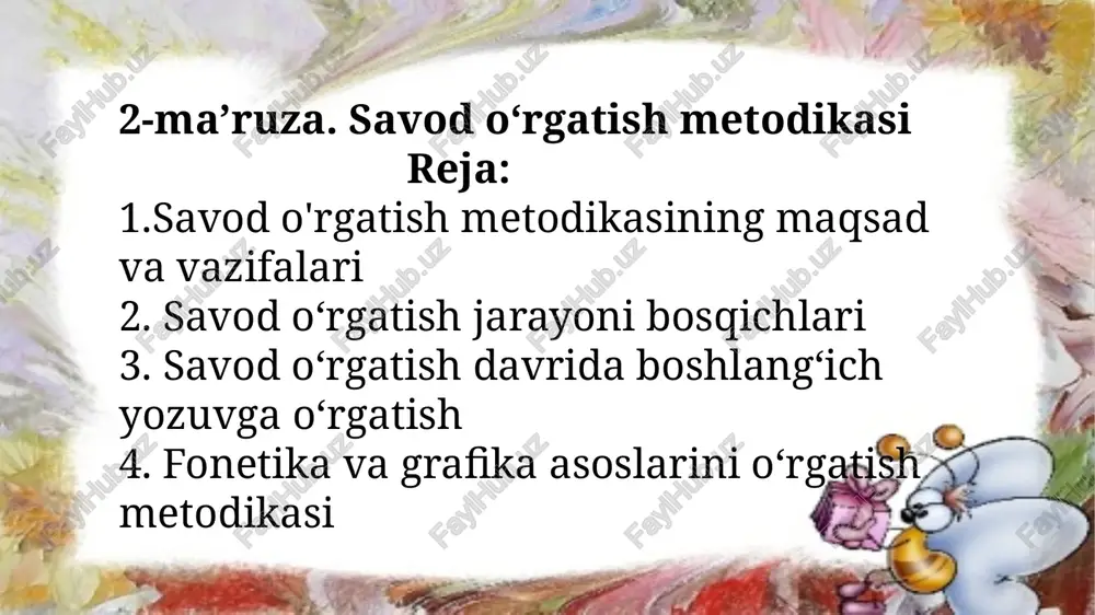 savodo‘rgatish metodikasi — PPTX