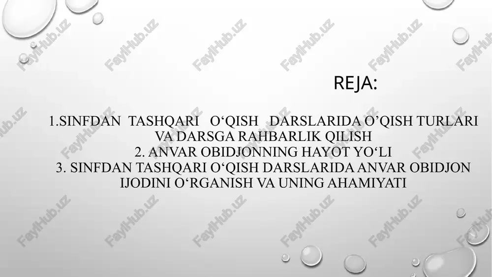 sinfdantashqario‘qish — PPTX