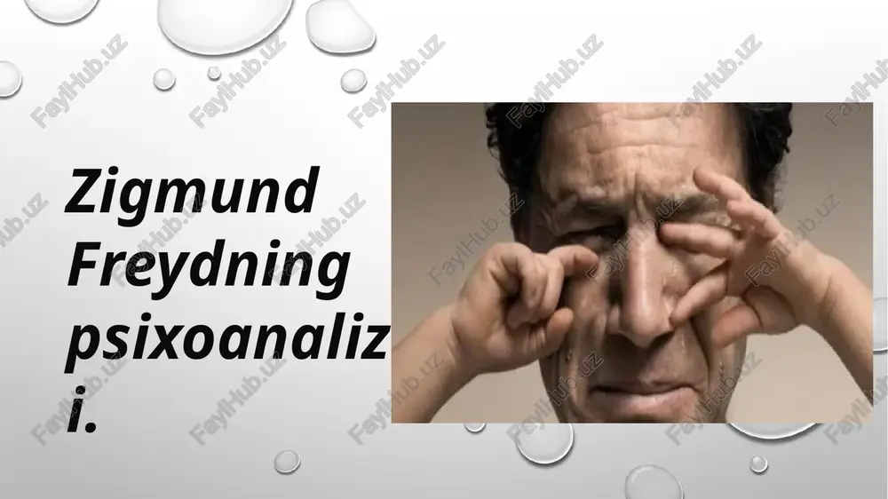 zigmund freydning psixoanalizi — PPTX
