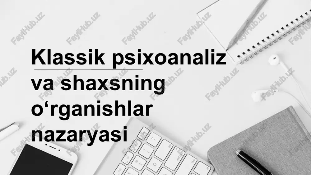 psixoanaliz — PPTX