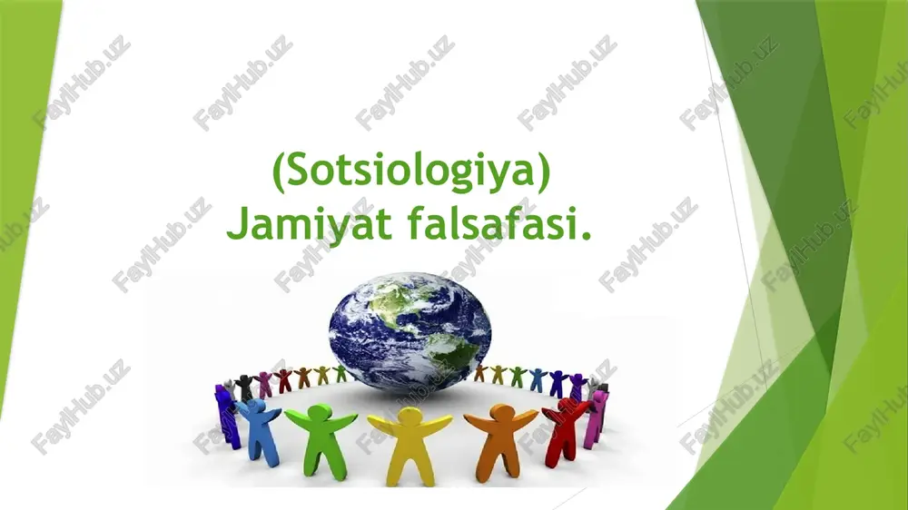 sotsiologiya falsafasi — PPTX