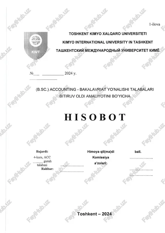 buxgalteriya hisobi va tahlil — DOCX