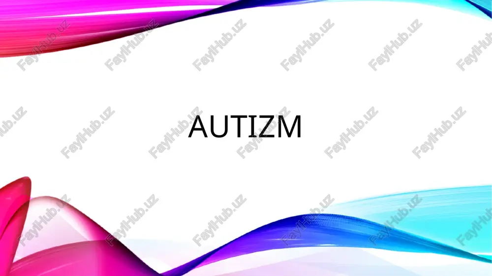 autizm — PPTX