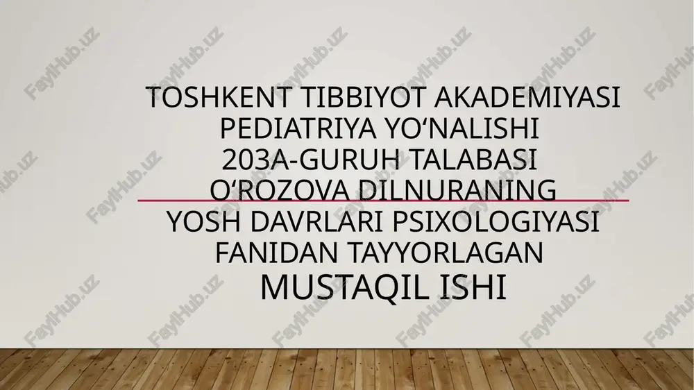 anomalbola psixologiyasi — PPTX