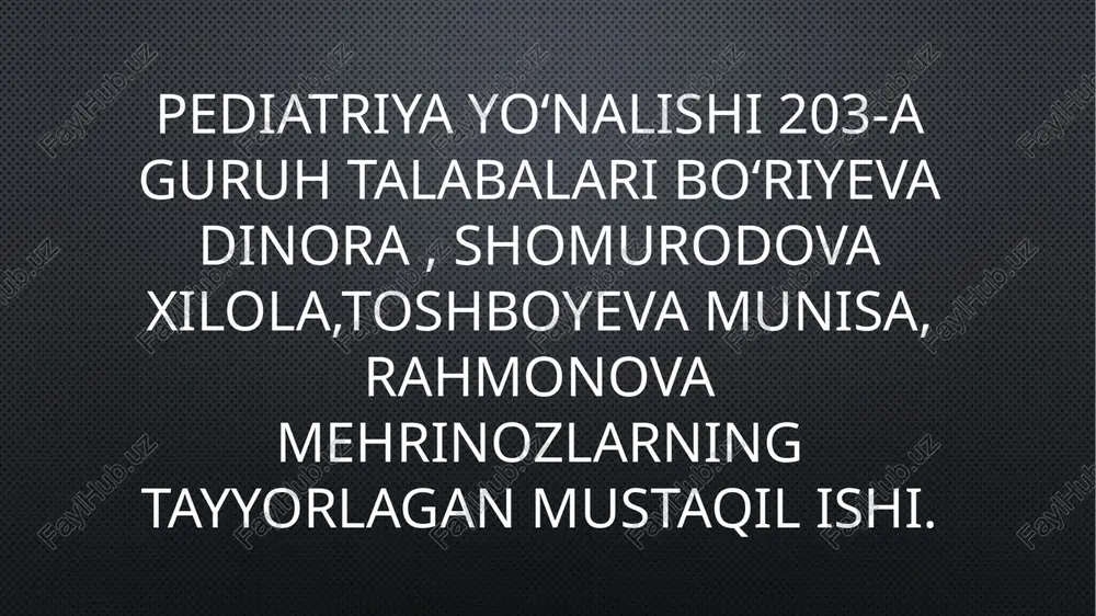 diqqat yetishmasligi va giperaktivlik sindromi (dygs) — PPTX