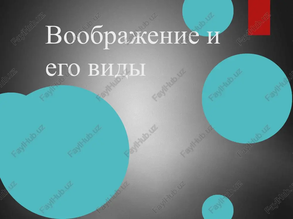 voobrajenie i ego vidi — PPT