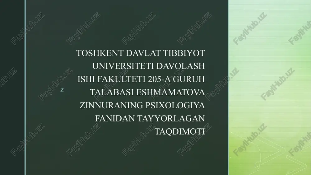 taqdimotlar/psixologiya — PPTX