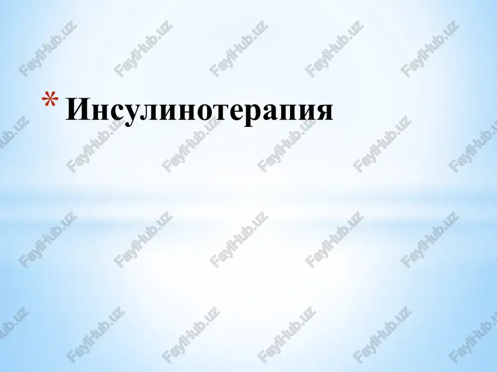 insulinoterapiya — PPTX