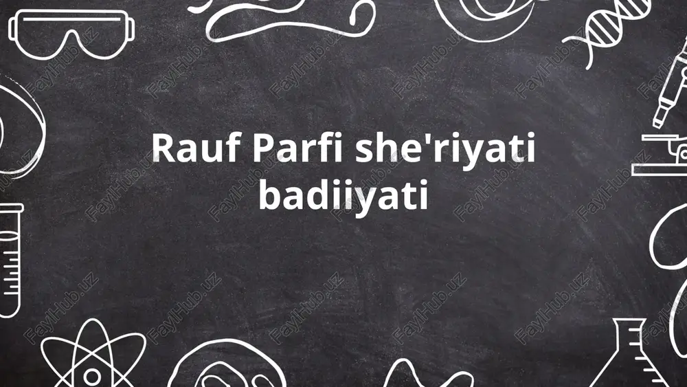 rauf parfi she'riyati badiiyati — PPTX