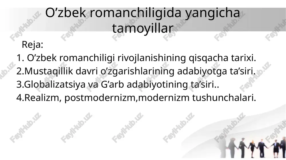 o’zbekromanchiligidayangichatamoyillar — PPTX