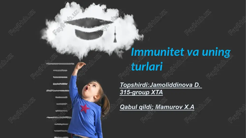 immunitet va uning turlari — PPTX