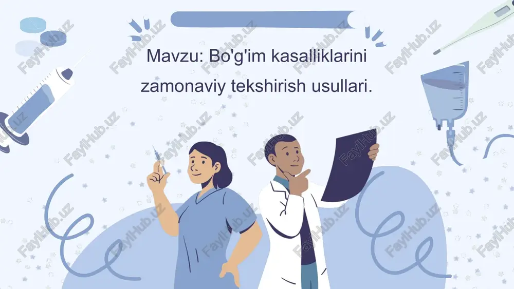 bo'g'im kasalliklarini zamonaviy tekshirish usullari — PPTX