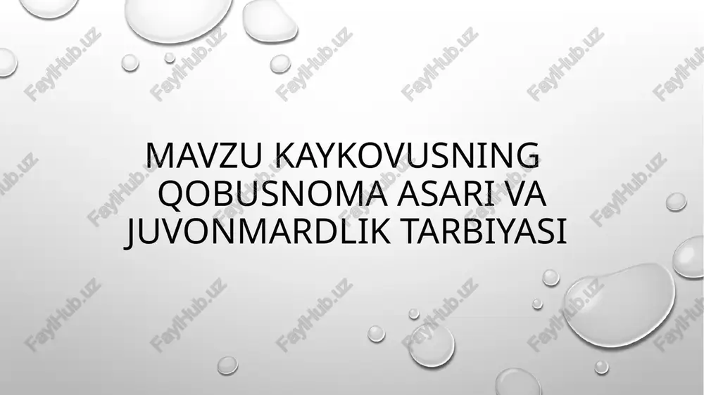 qobusnoma — PPTX