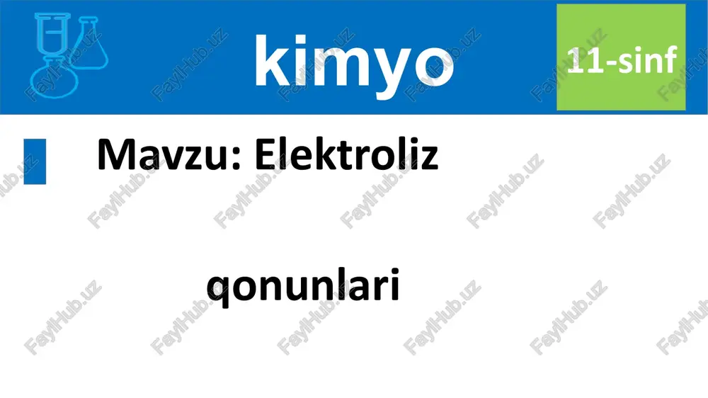 elektroliz — PPTX