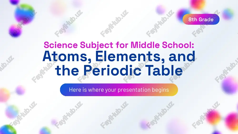 science subject for middle school — PPTX