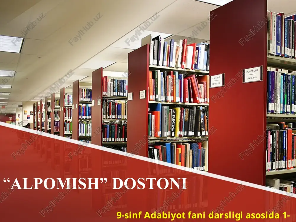 9-sinf adabiyot fani darsligi — PPT