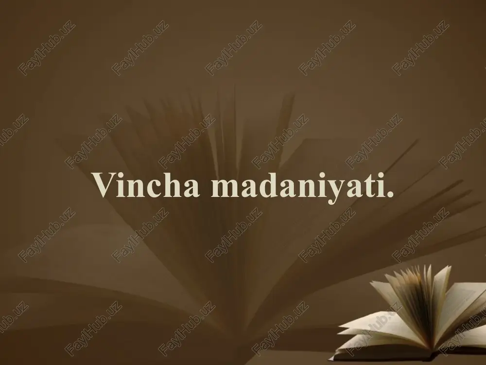 vincha madaniyati — PPTX