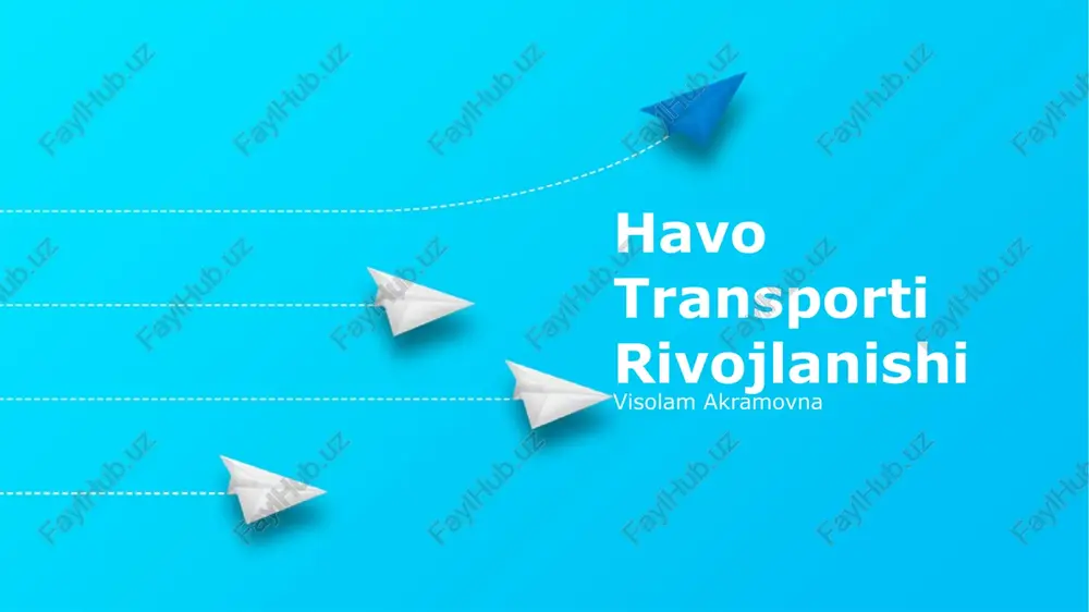 parvoz evolyutsiyasi — PPTX