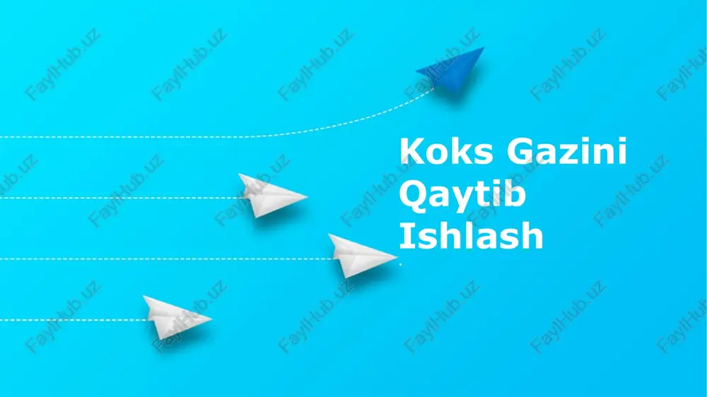 koks gazini qaytib ishlash — PPTX