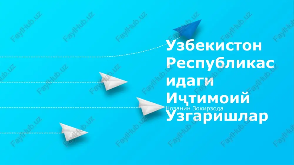 iqtisodiy islohotlar — PPTX