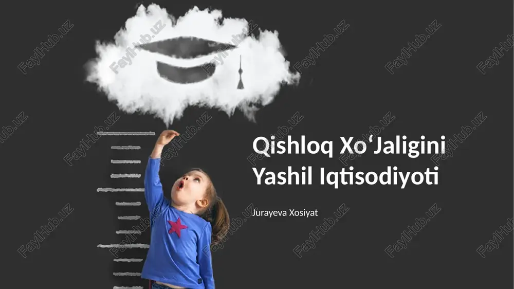 qishloq xoʻjaligini yashil iqtisodiyoti — PPTX