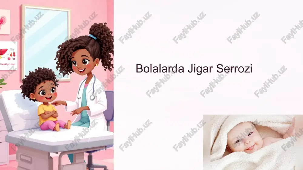 bolalarda jigar serrozi — PPTX