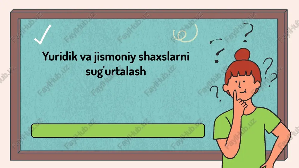 sug'urtalash tizimi va uning ahamiyati — PPTX