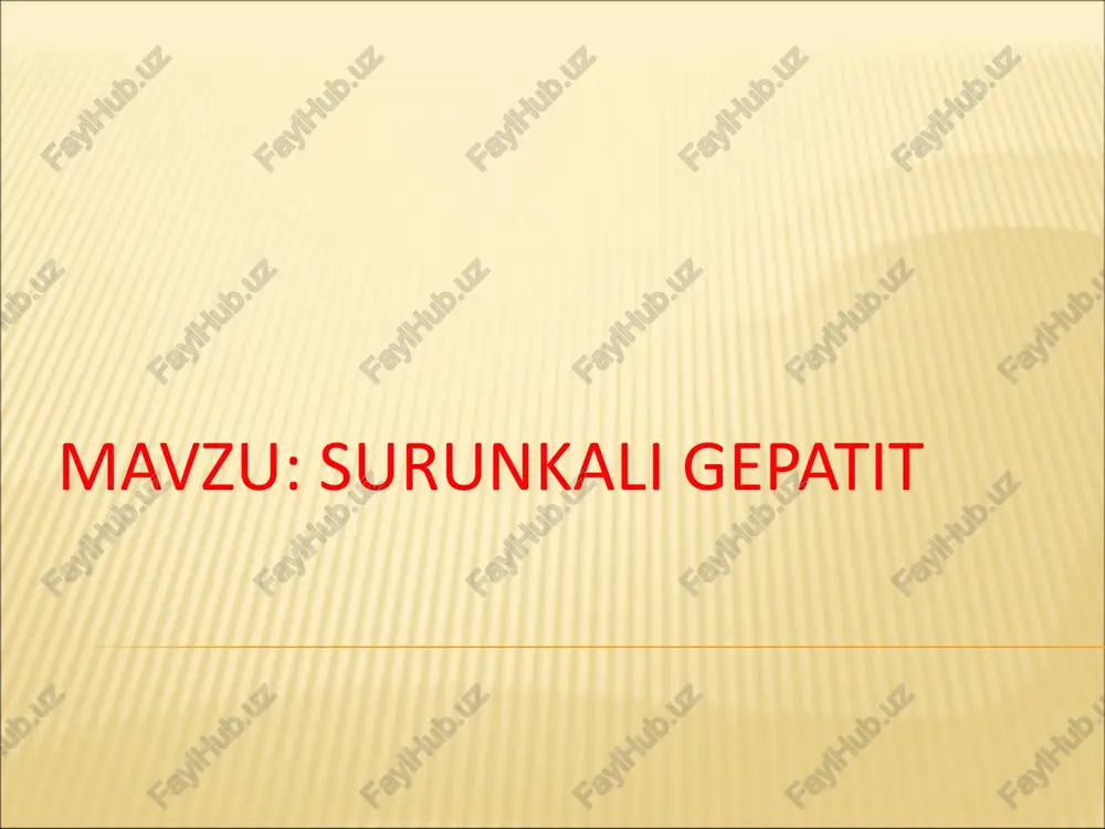 surunkali gepatit — PDF
