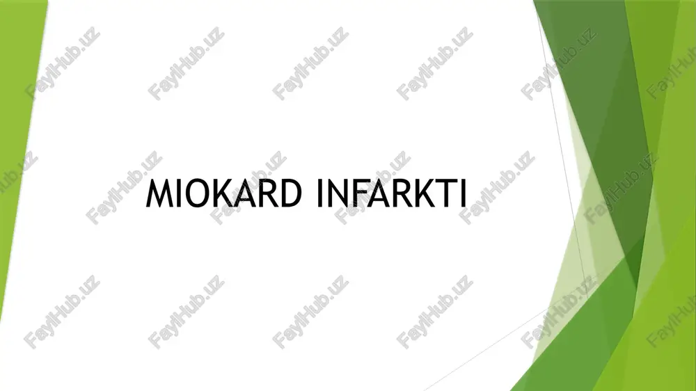 miokard infarkti — PPTX