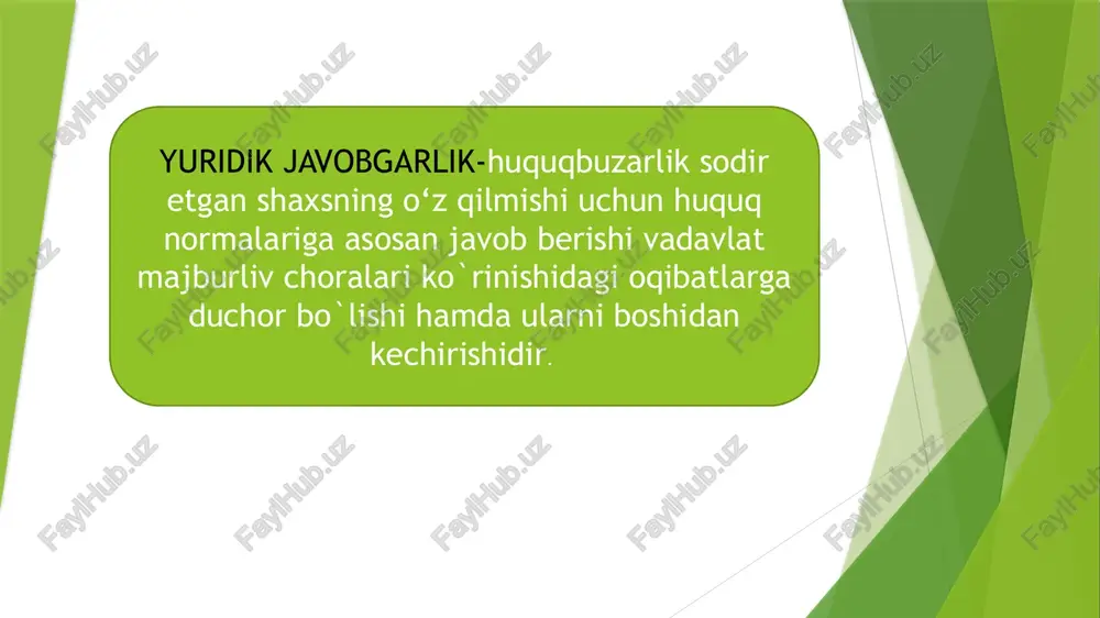 yuridik javobgarlik — PPTX