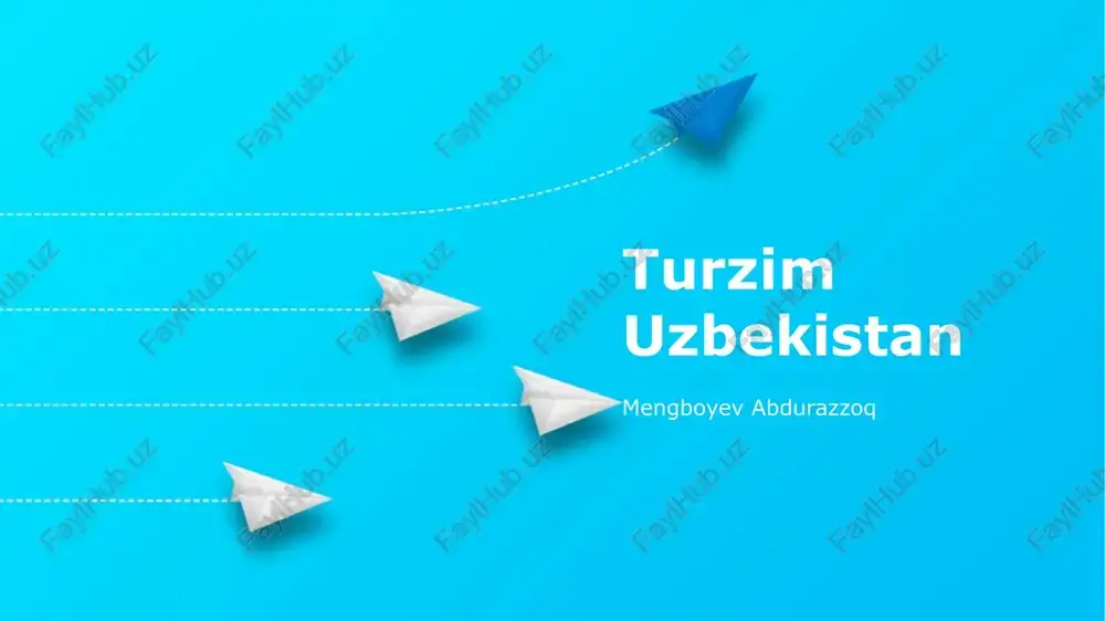 turzim uzbekistan — PPTX