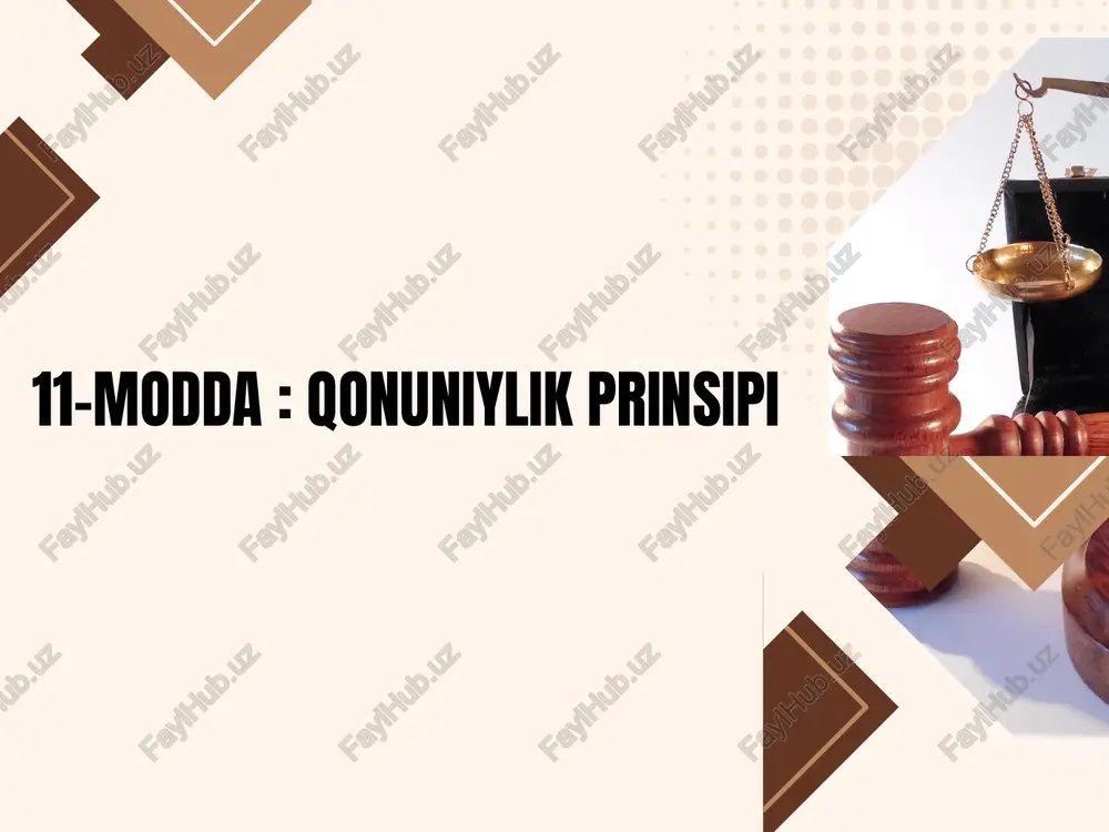 qonuniylik prinsipi — PPTX