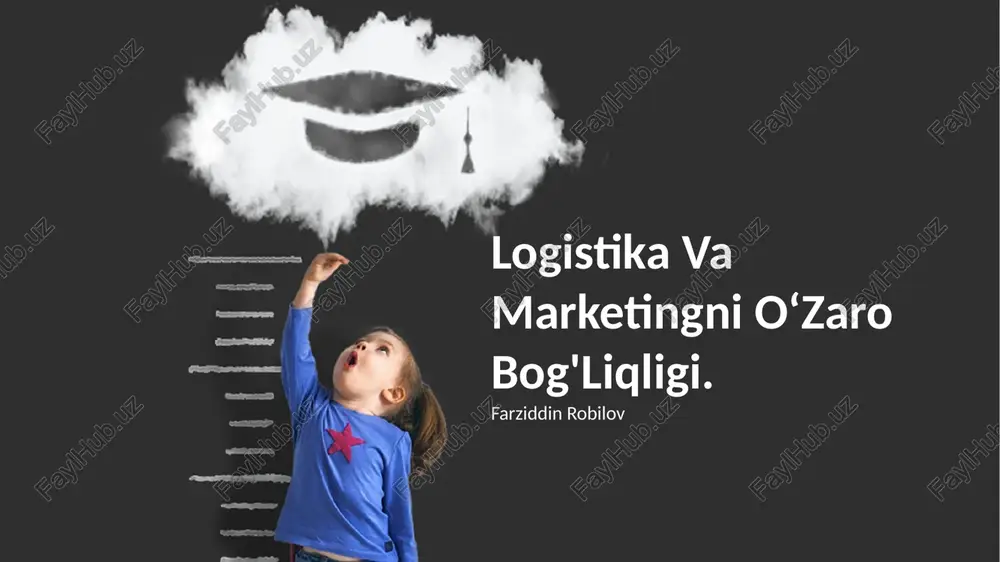 logistika va marketingni o'zaro bog'liqligi — PPTX