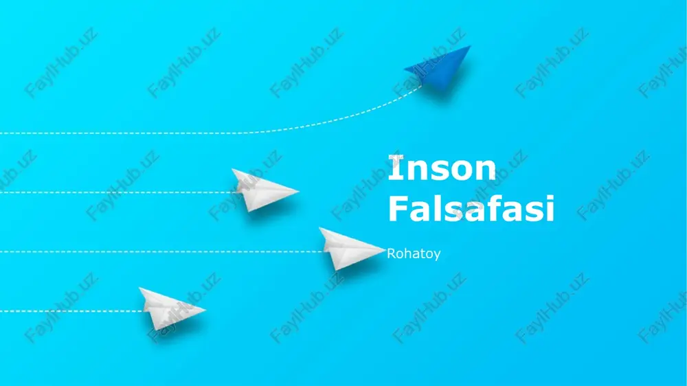 inson falsafasi — PPTX