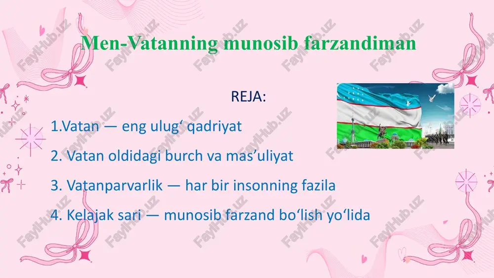 men-vatanning munosib farzandiman — PPTX