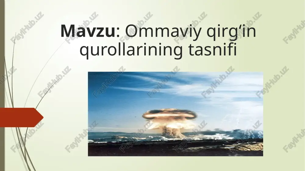 ommaviy qirg‘in qurollari — PPTX